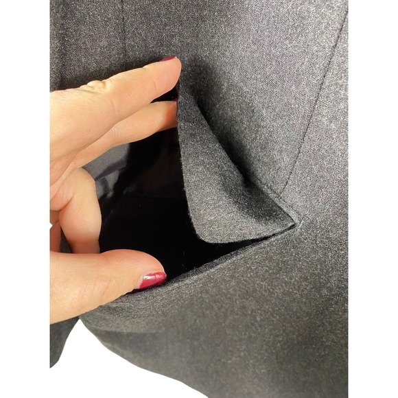 Ralph Lauren 44 Long Cashmere Wool Overcoat Blazer Jacket Mens Gray 44L EUC - Picture 8 of 9